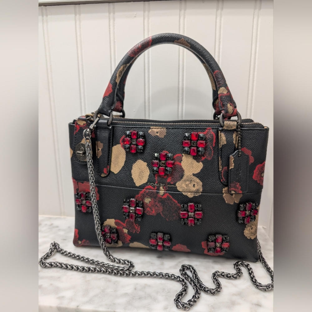 Coach Turnlock Borough Satchel and Matching Wallet - Picture 4 of 12